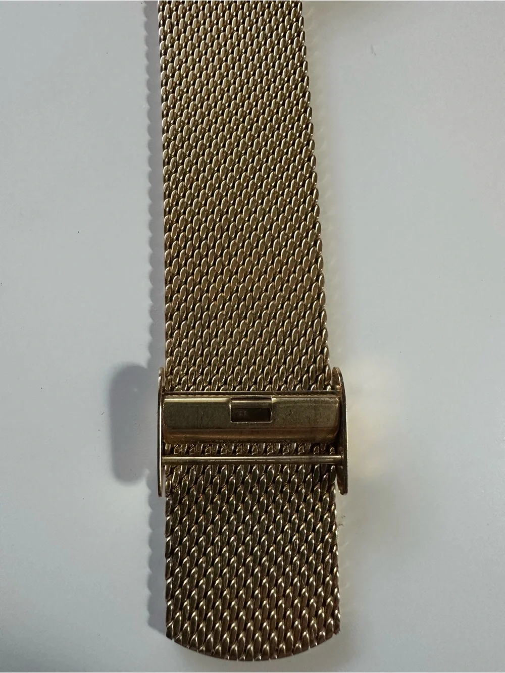 Movado Gold-Tone Minimalist Mesh Bracelet Watch
